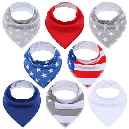 Soft Baby Bibs - 8 PACK