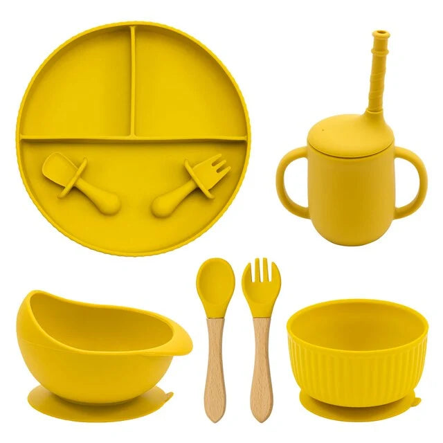 Silicone Weaning Plate & Bowl Set