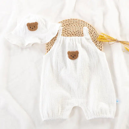 Summer Baby Clothes With Cap