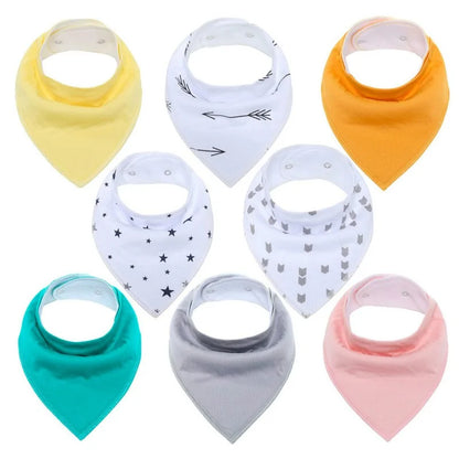 Soft Baby Bibs - 8 PACK