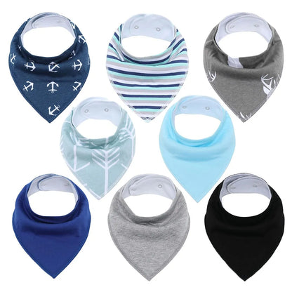 Soft Baby Bibs - 8 PACK