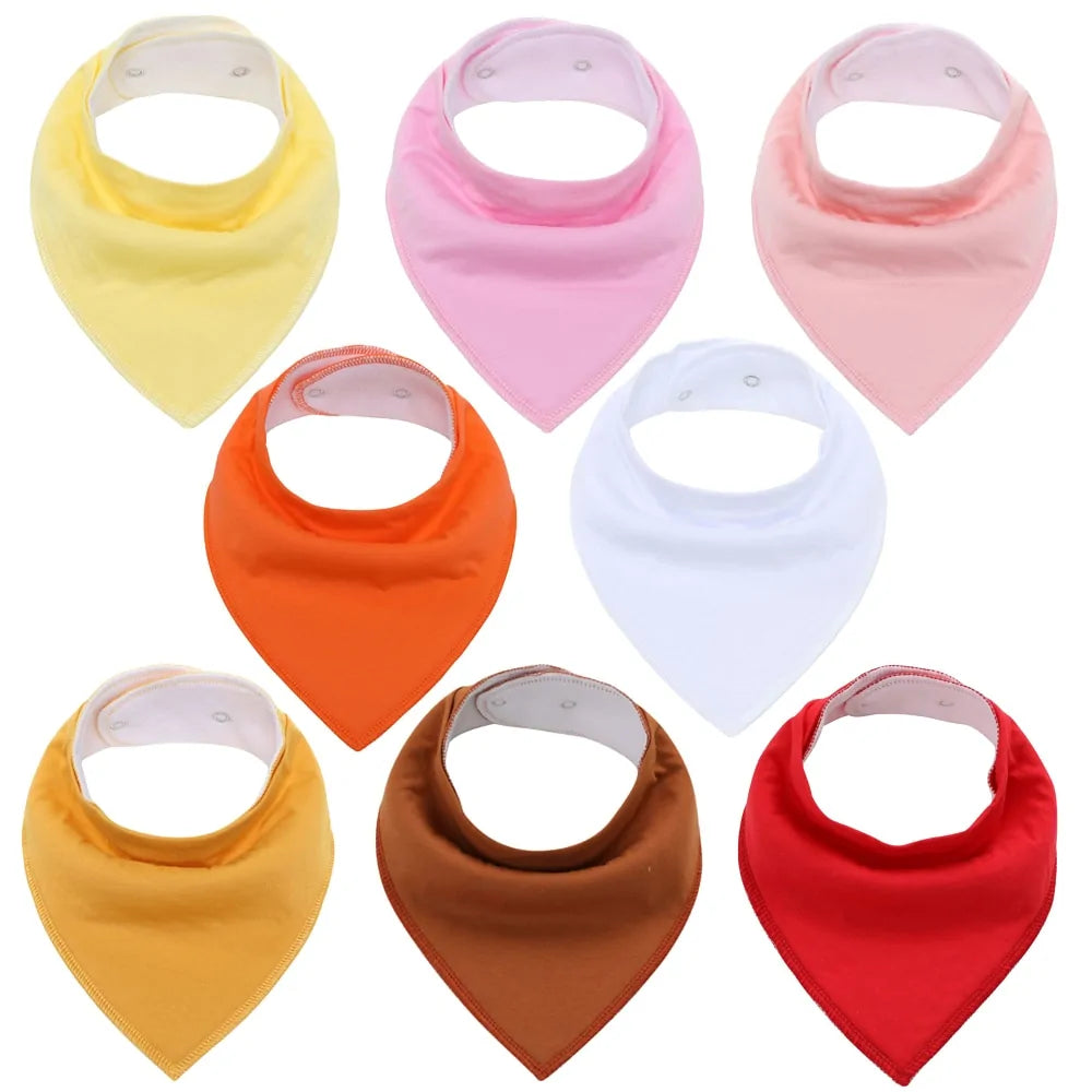 Soft Baby Bibs - 8 PACK