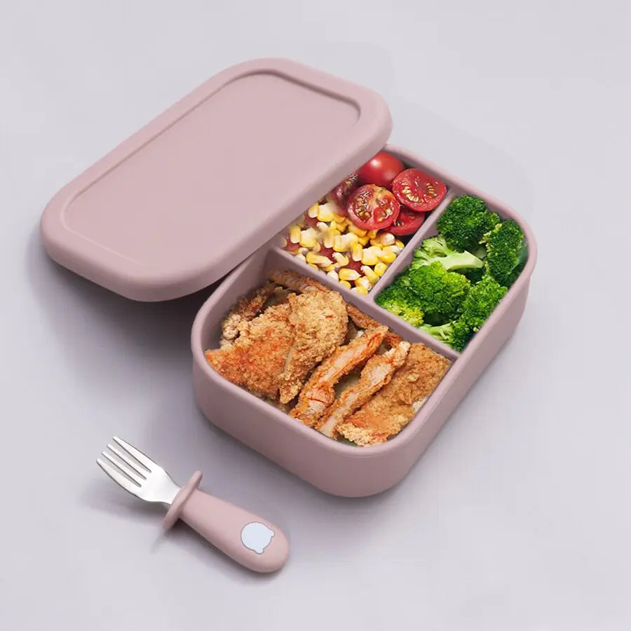 Microwave-Safe Bowl & Plate with Lunch Box Design