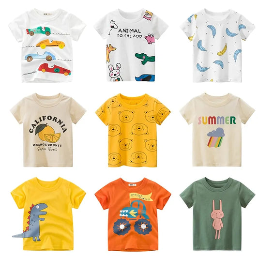 Children Summer Cartoon Short Sleeve T-Shirt