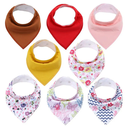 Soft Baby Bibs - 8 PACK