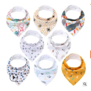 Soft Baby Bibs - 8 PACK