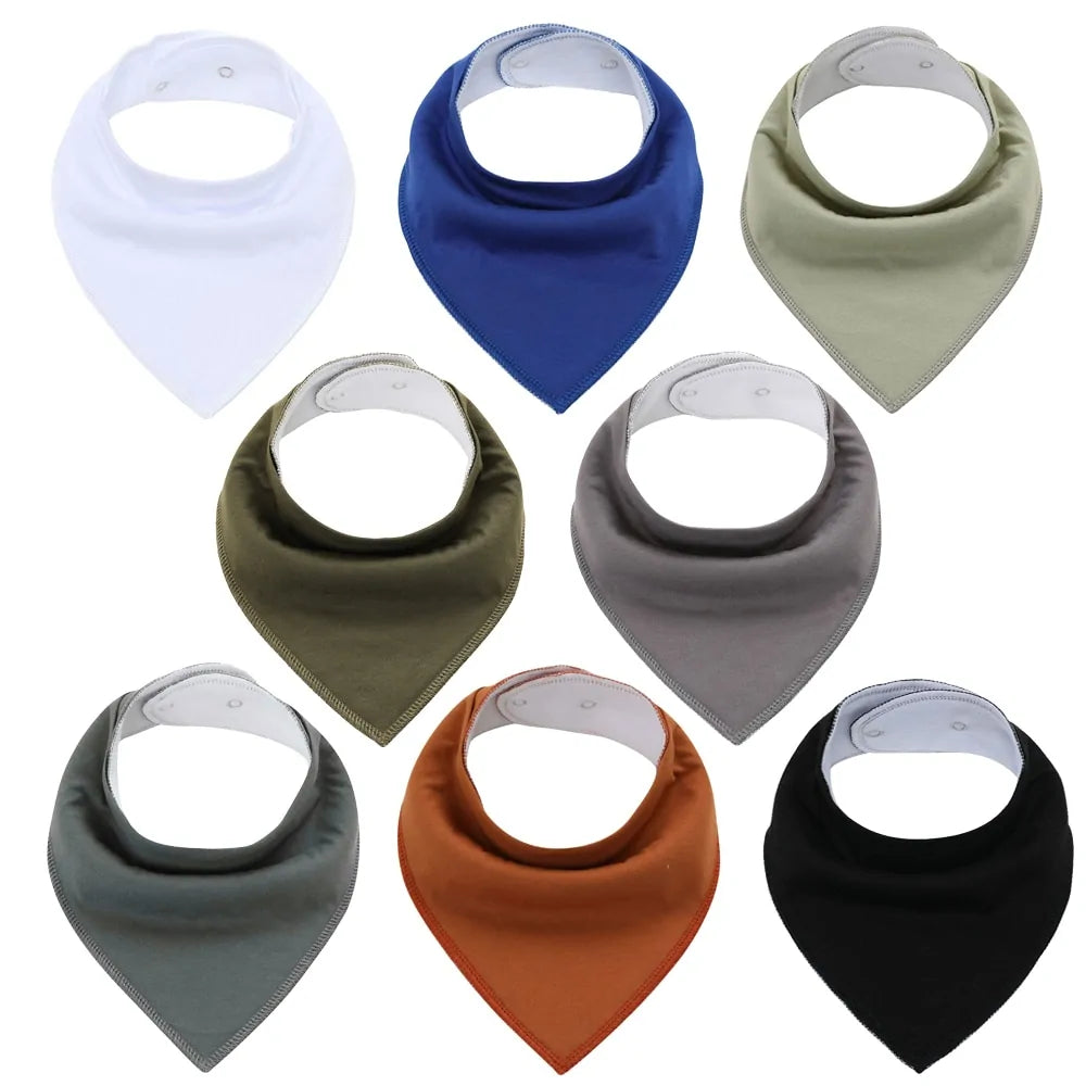 Soft Baby Bibs - 8 PACK