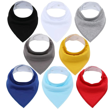 Soft Baby Bibs - 8 PACK