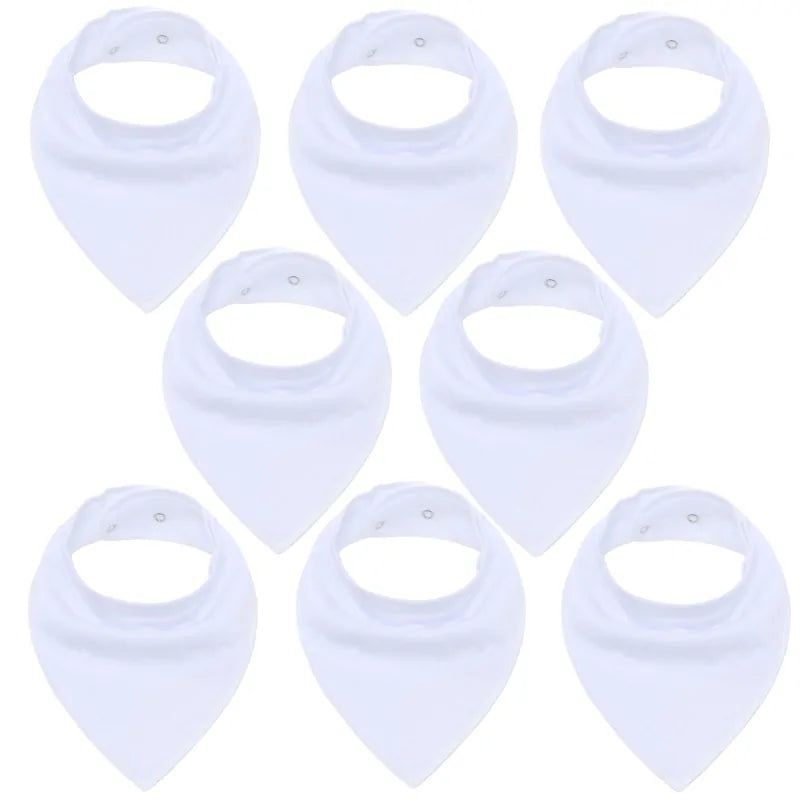 Soft Baby Bibs - 8 PACK