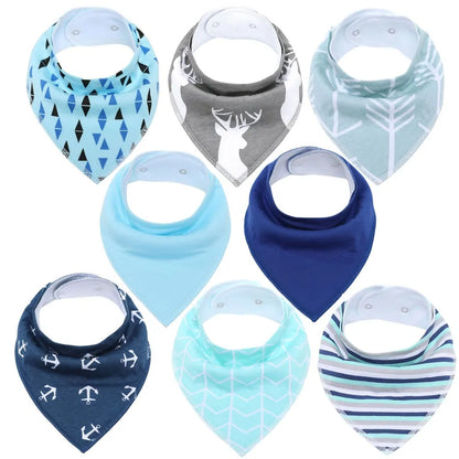 Soft Baby Bibs - 8 PACK