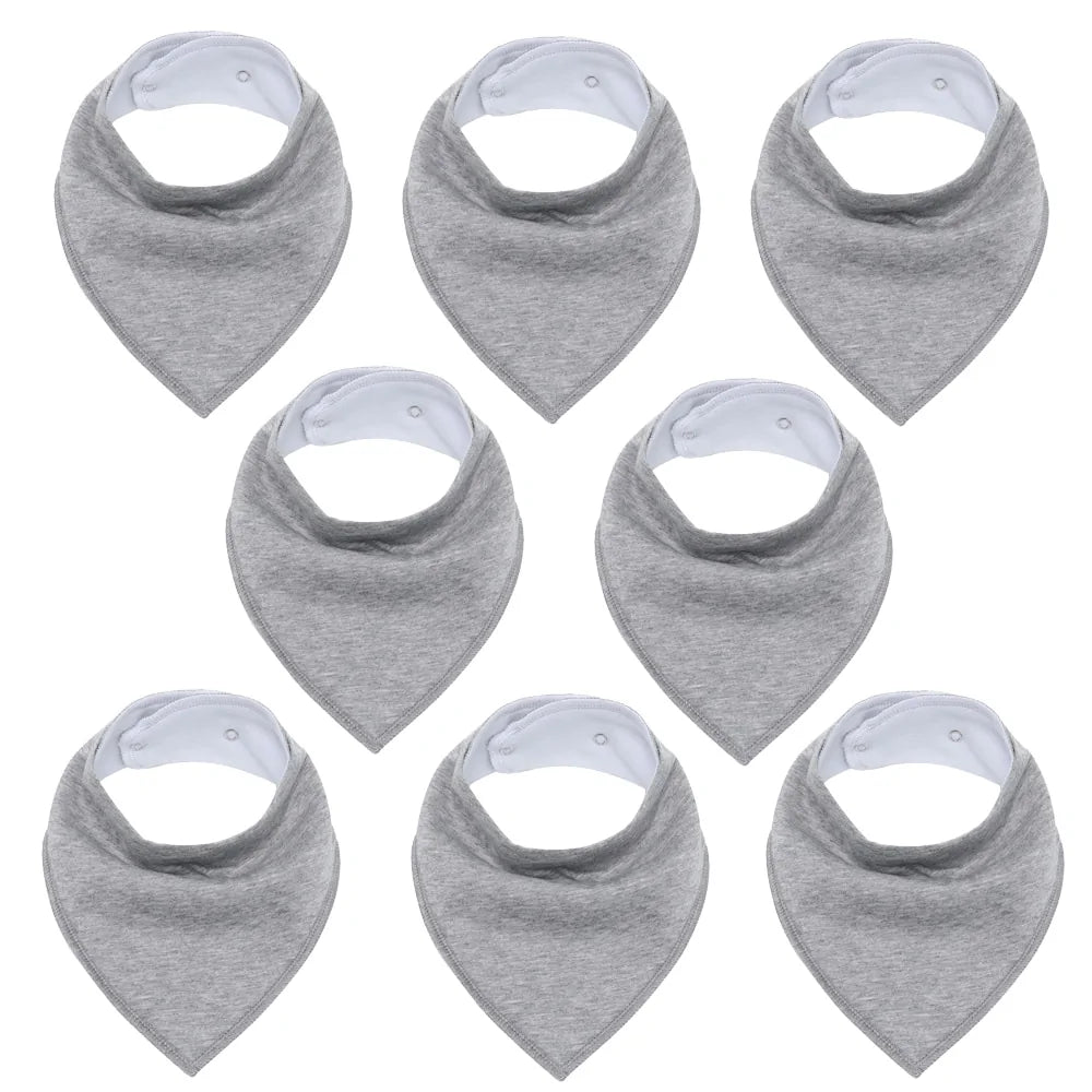 Soft Baby Bibs - 8 PACK