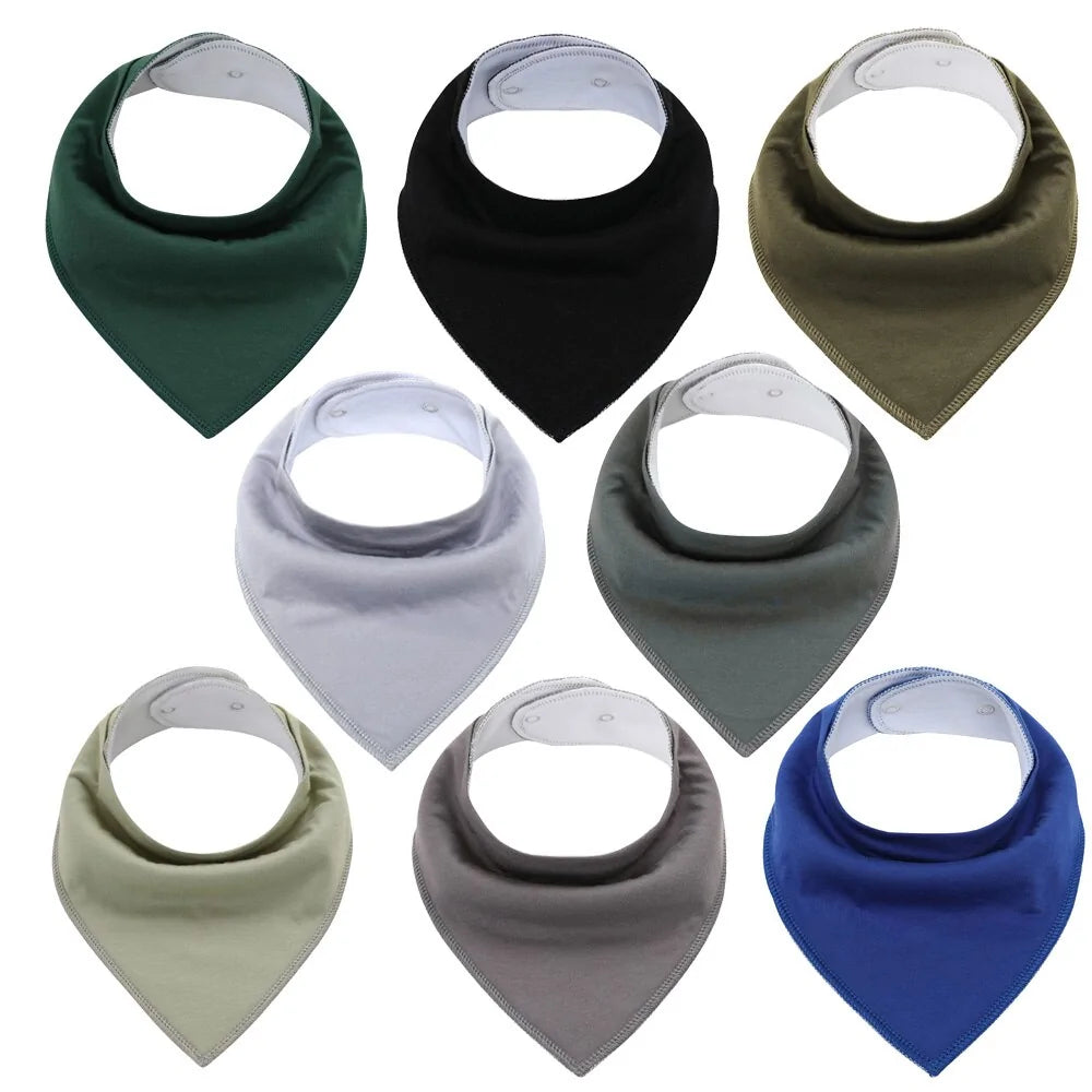 Soft Baby Bibs - 8 PACK