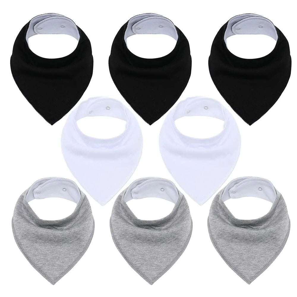 Soft Baby Bibs - 8 PACK